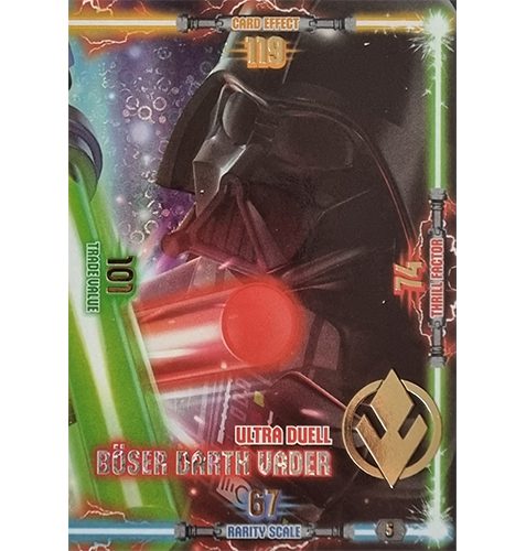 LEGO Star Wars Serie 3 Trading Cards - Nr 005 Ultra Duell Böser Darth Vader