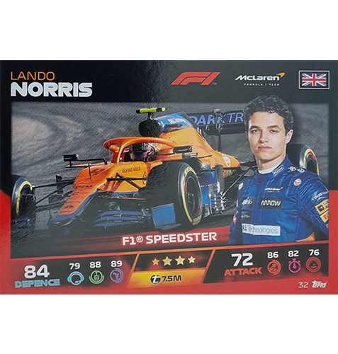 Turbo Attax 2021 Nr 032 Lando Norris