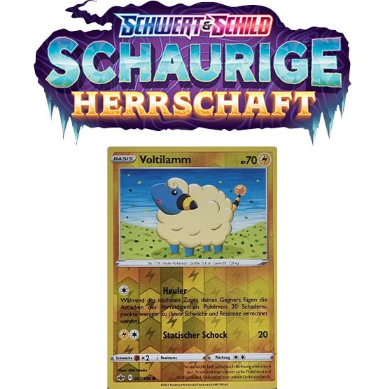 Pokémon Schaurige Herrschaft 047/198 Voltilamm REVERSE HOLO