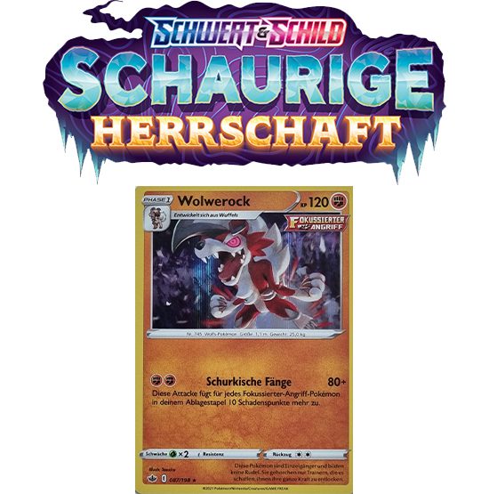 Pokémon Schaurige Herrschaft 087/198 Wolwerock HOLO