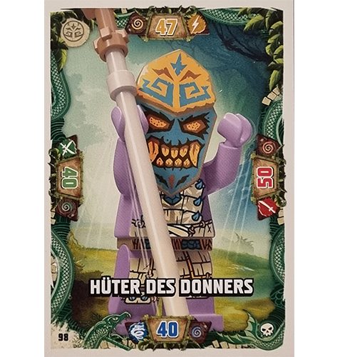 Lego Ninjago Serie 6 Trading Cards Nr 098 Hüter des Donners