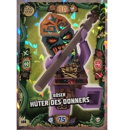 Lego Ninjago Serie 6 Trading Cards Nr 100 Böser Hüter des Donners