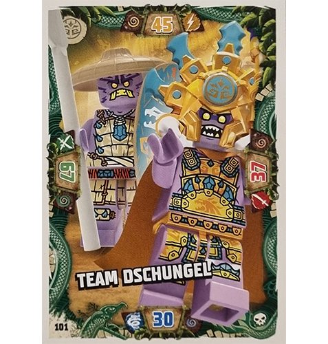 Lego Ninjago Serie 6 Trading Cards Nr 101 Team Dschungel
