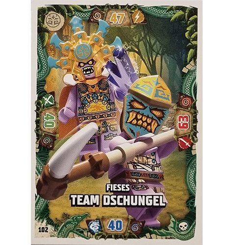 Lego Ninjago Serie 6 Trading Cards Nr 102 Fieses Team Dschungel