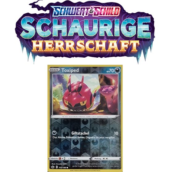 Pokémon Schaurige Herrschaft 105/198 Toxiped REVERSE HOLO
