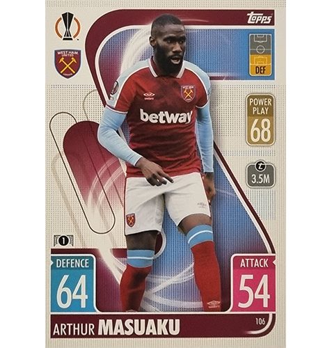 Topps Champions League 2021/2022 Nr 106 Arthur Masuaku
