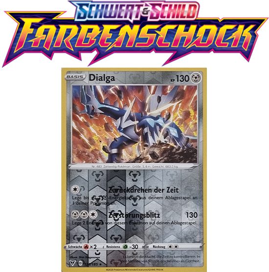 Pokémon Farbenschock Dialga 121/185 HOLO