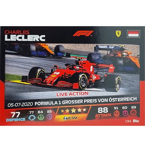 Turbo Attax 2021 Nr 134 Charles Leclerc