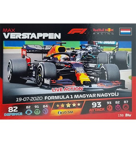 Turbo Attax 2021 Nr 138 Max Verstappen