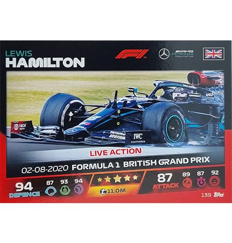 Turbo Attax 2021 Nr 139 Lewis Hamilton