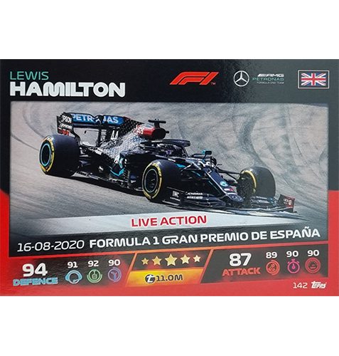 Turbo Attax 2021 Nr 142 Lewis Hamilton