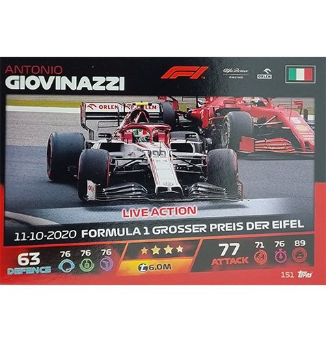 Turbo Attax 2021 Nr 151 Antonio Giovinazzi