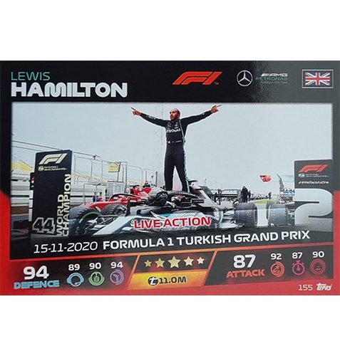 Turbo Attax 2021 Nr 155 Lewis Hamilton