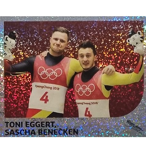 Panini Winterspiele 2022 Peking Sticker - Nr 155 Toni Eggert / Sascha Benecken