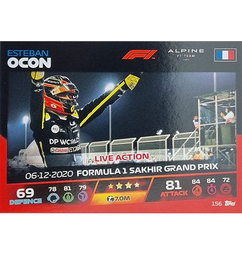 Turbo Attax 2021 Nr 156 Esteban Ocon