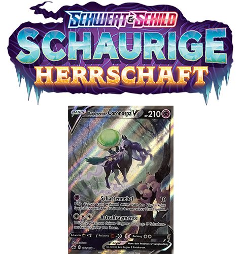 Pokémon Schaurige Herrschaft 172/198 Rappenreiter-Coronospa-V FULLART