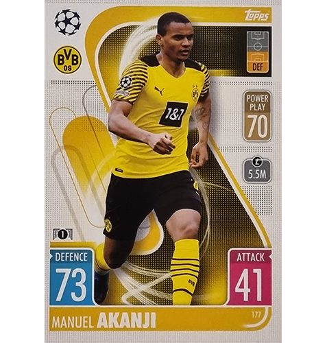 Topps Champions League 2021/2022 Nr 177 Manuel Akanji