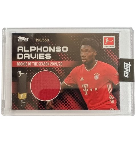 Topps Alphonso Davies Rookie of the Year Trikot Karte 196
