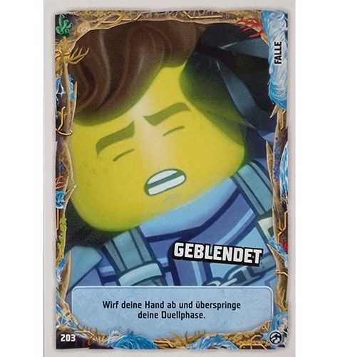 Lego Ninjago Serie 7 Trading Cards Geheimnisse der Tiefe - Nr 203 Geblendet