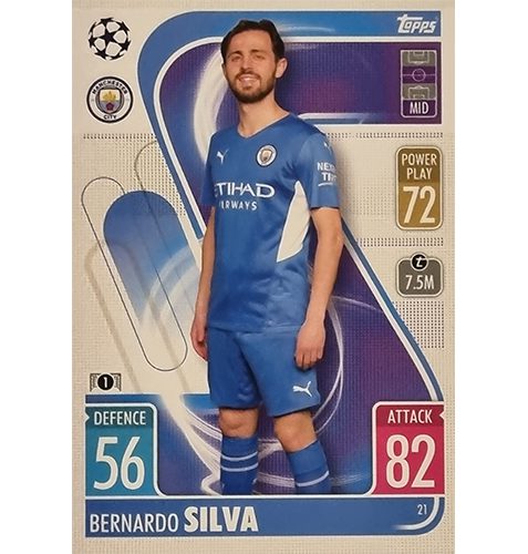 Topps Champions League 2021/2022 Nr 021 Bernardo Silva
