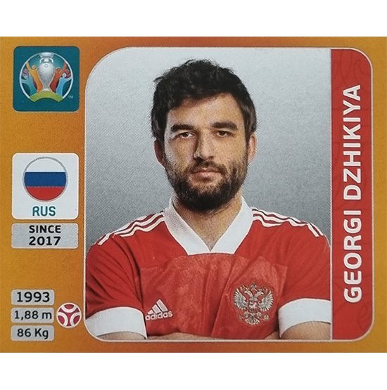 Panini EURO 2020 Sticker Nr 213 Georgi Dzhikiya