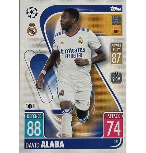 Topps Champions League 2021/2022 Nr 231 David Alaba