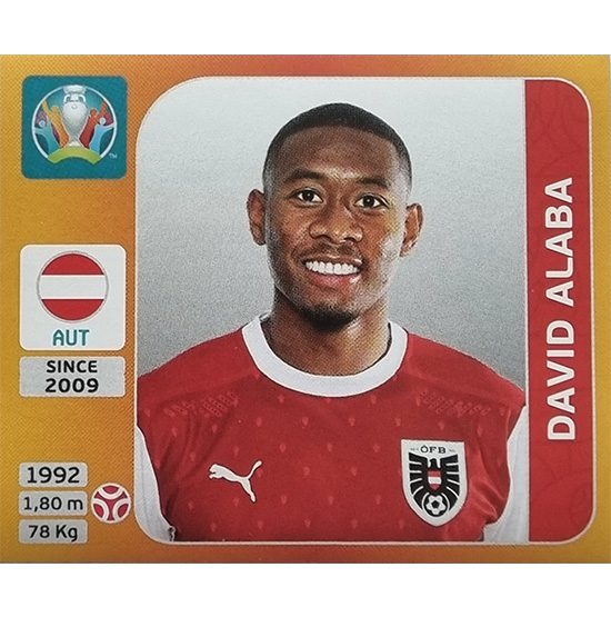 Panini EURO 2020 Sticker Nr 238 David Alaba
