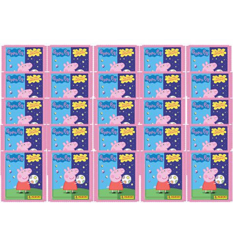 Panini Peppa Pig Spiele mit Gegensätzen Sticker - 25x Tüten