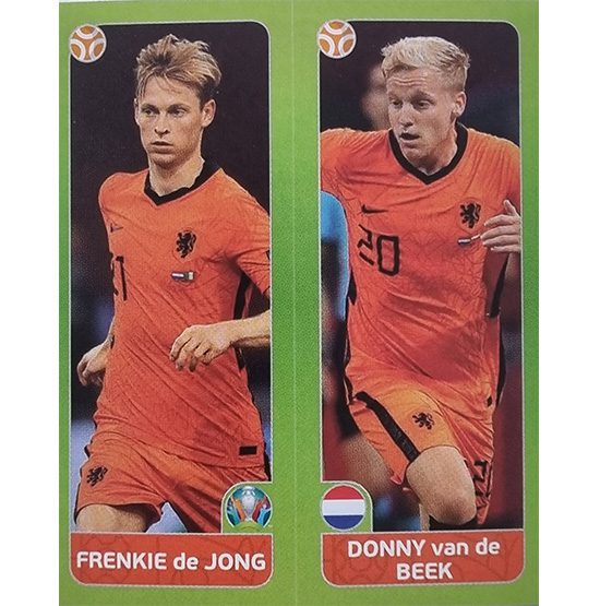 Panini EURO 2020 Sticker Nr 265 De Jong Van De Beek