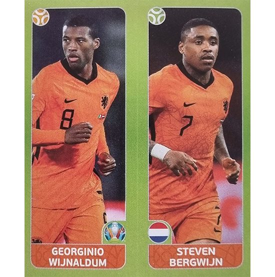Panini EURO 2020 Sticker Nr 266 Wijnaldum Bergwijn