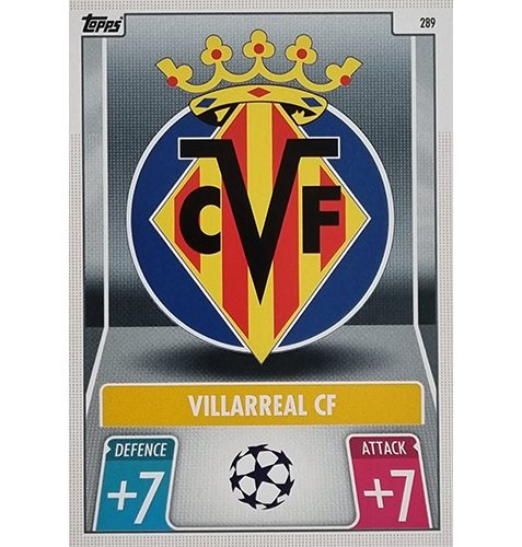 Topps Champions League 2021/2022 Nr 289 Villareal CF Team Badge