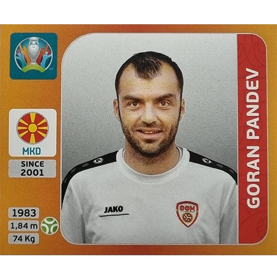 Panini EURO 2020 Sticker Nr 306 Goran Pandev