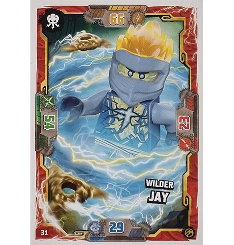 Lego Ninjago Serie 7 Trading Cards Geheimnisse der Tiefe -Nr 031 Wilder Jay