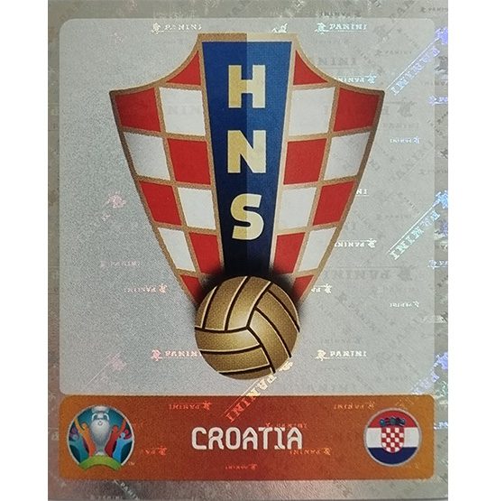 Panini EURO 2020 Sticker Nr 347 Croatia Logo