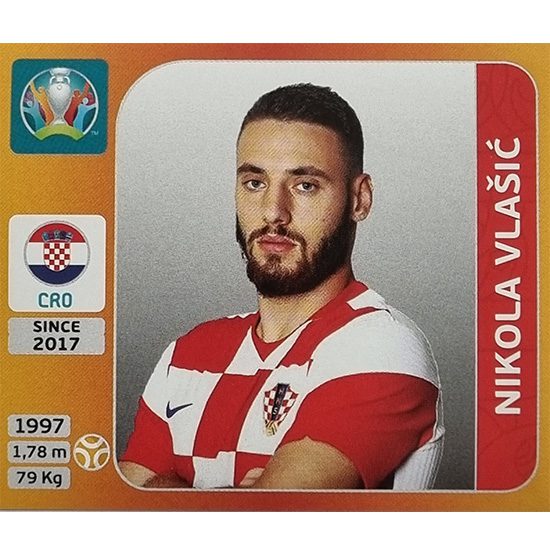 Panini EURO 2020 Sticker Nr 362 Nikola Vlasic