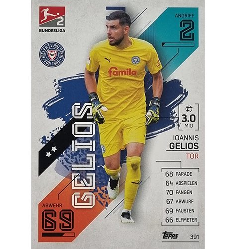 Topps Match Attax Bundesliga 2021/22 Nr 391 Ioannis Gelios