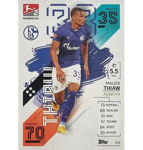 Topps Match Attax Bundesliga 2021/22 Nr 413 Malick Thiaw