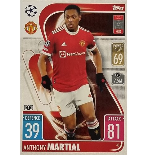Topps Champions League 2021/2022 Nr 043 Anthony Martial