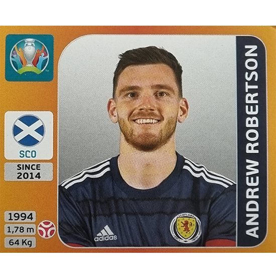 Panini EURO 2020 Sticker Nr 442 Andrew Robertson