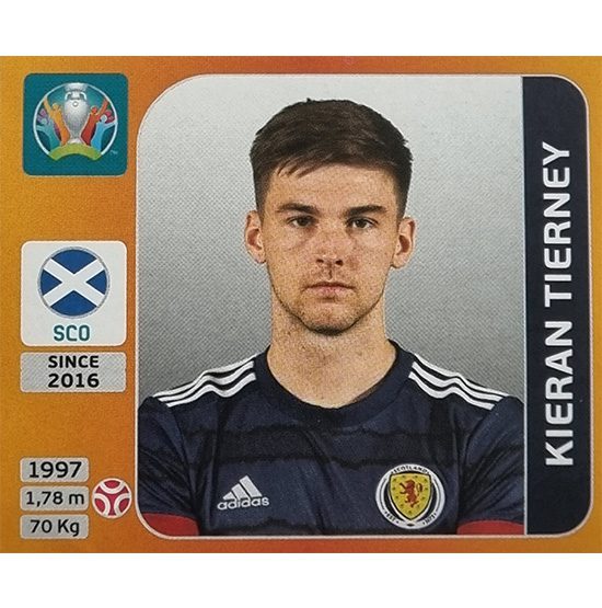 Panini EURO 2020 Sticker Nr 443 Kieran Tierney