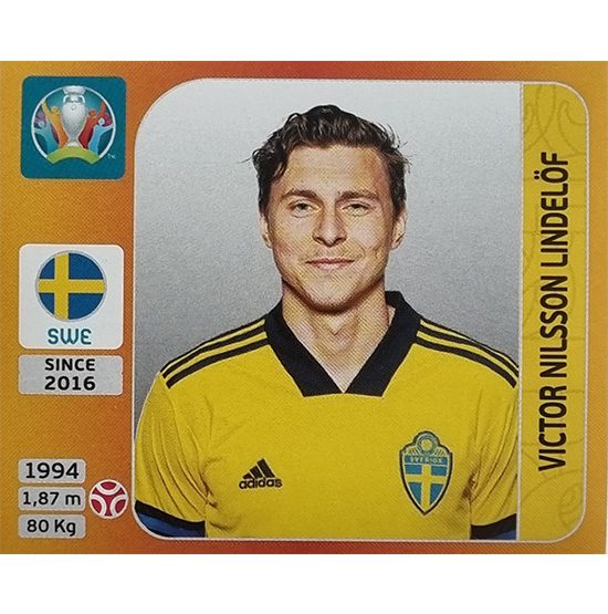 Panini EURO 2020 Sticker Nr 555 Viktor Nilsson Lindelöf