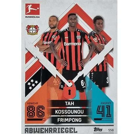 Topps Match Attax Extra 2021/22 Bundesliga Nr - 558 Tah Kossounou Frimpong