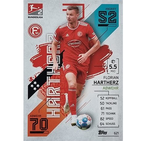 Topps Match Attax Extra 2021/22 Bundesliga Nr - 621 Florian Hartherz