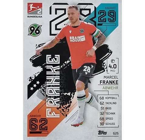 Topps Match Attax Extra 2021/22 Bundesliga Nr - 626 Marcel Franke