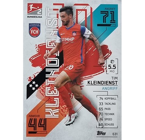 Topps Match Attax Extra 2021/22 Bundesliga Nr - 631 Tim Kleindienst