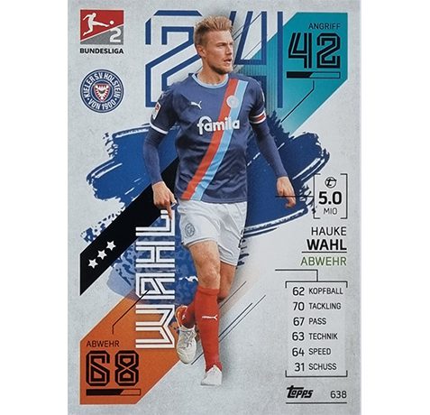 Topps Match Attax Extra 2021/22 Bundesliga Nr -638 Kauke Wahl