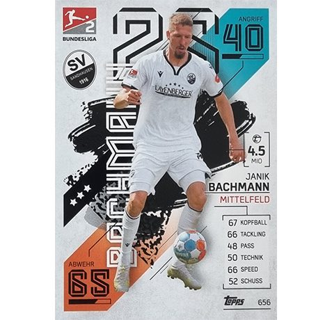 Topps Match Attax Extra 2021/22 Bundesliga Nr - 656 Janik Bachmann