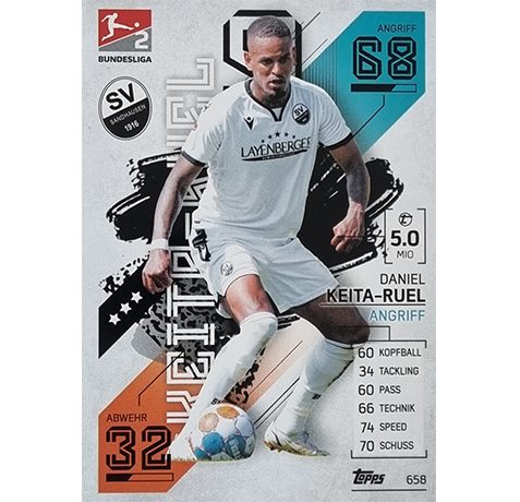 Topps Match Attax Extra 2021/22 Bundesliga Nr - 658 Daniel Keita-Ruel