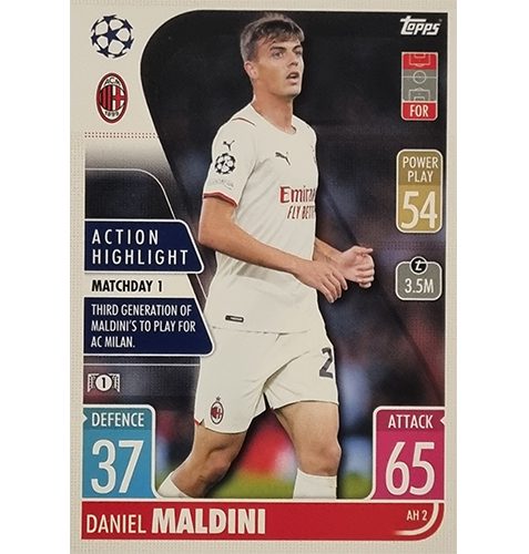 Topps Champions League Extra 2021/2022 AH 02 Daniel Maldini