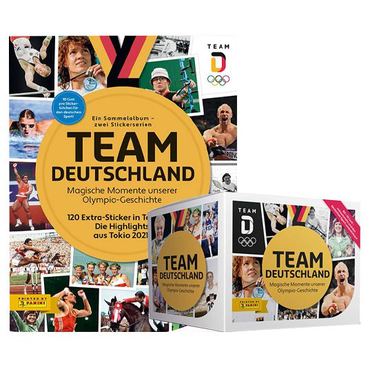 Panini Team Deutschland 2021 Sticker - 1x Sammelalbum + 1x Display